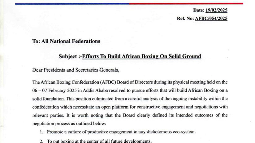 AFBC’s Commitment to Strengthening African Boxing