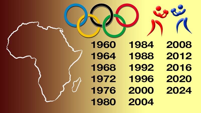 History of the 45 medals won in boxing by the African continent at the Olympic Games from 1960 to 2024