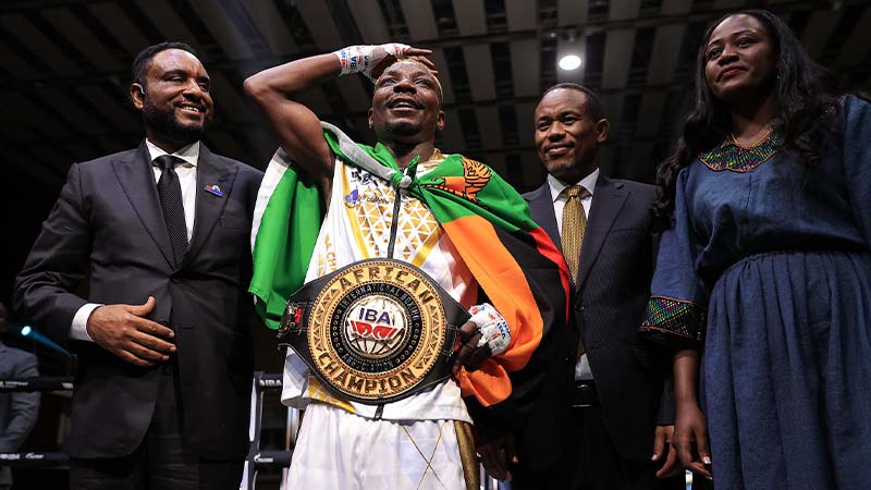 Chinyemba wins IBA African flyweight title. Fight Results and IBA Photo Album